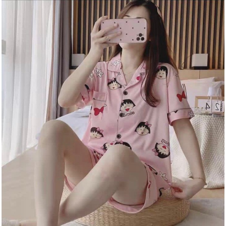 baju tidur import bahan spandek / piyama / pakaian / pakaian tidur dewasa