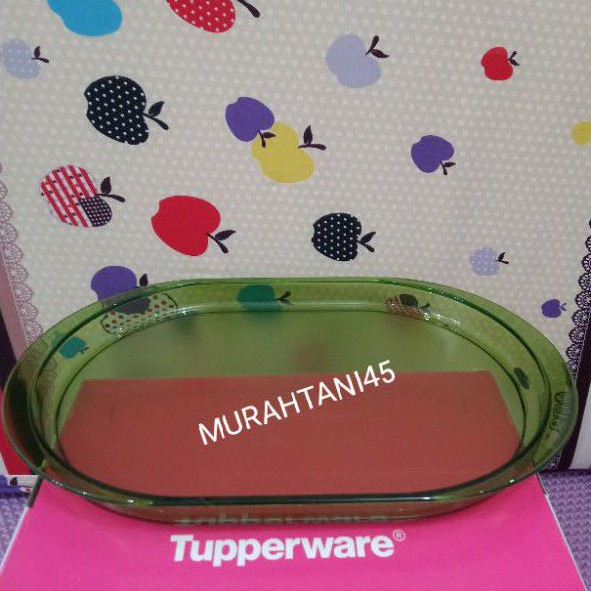 Nampan kristal tuperware  / oval tray