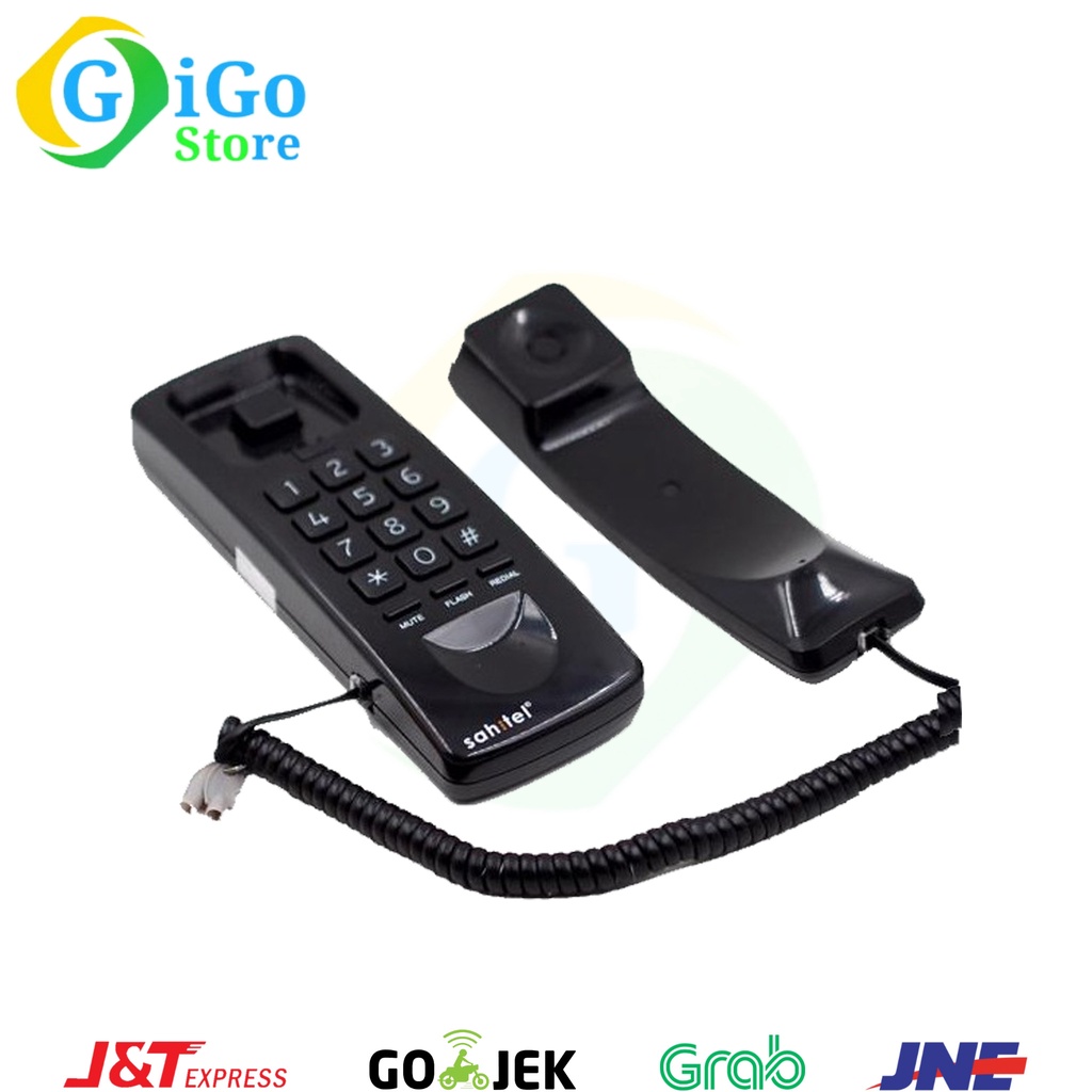 Telepon Gantung Kabel Sahitel S21 Telepon Dinding / Telepon Kantor / Telepon Rumah - Hitam