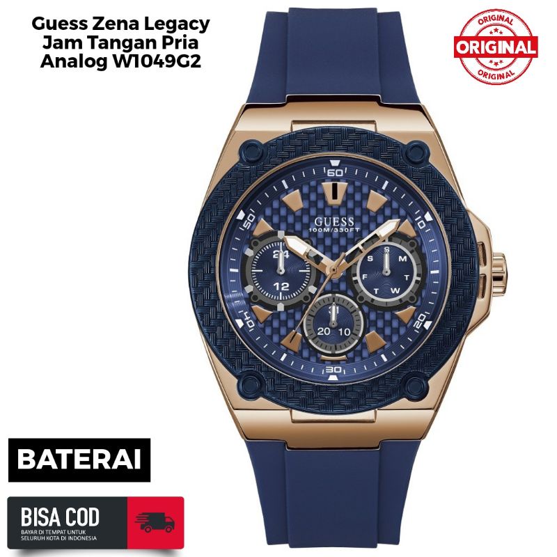 Guess Zena Legacy Jam Tangan Pria Analog W1049G2