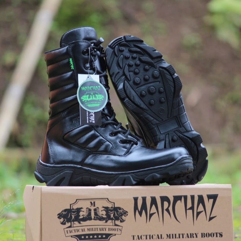 SEPATU PDL PASKHAS MARCHAZ KULIT SAPI ASLI SEPATU PDL TNI POLRI SECURITY SATPAM