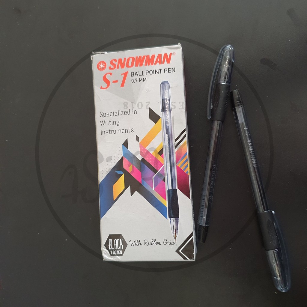 

SNOWMAN Pulpen Bolpen S-1 0.7 Mm Tinta Hitam
