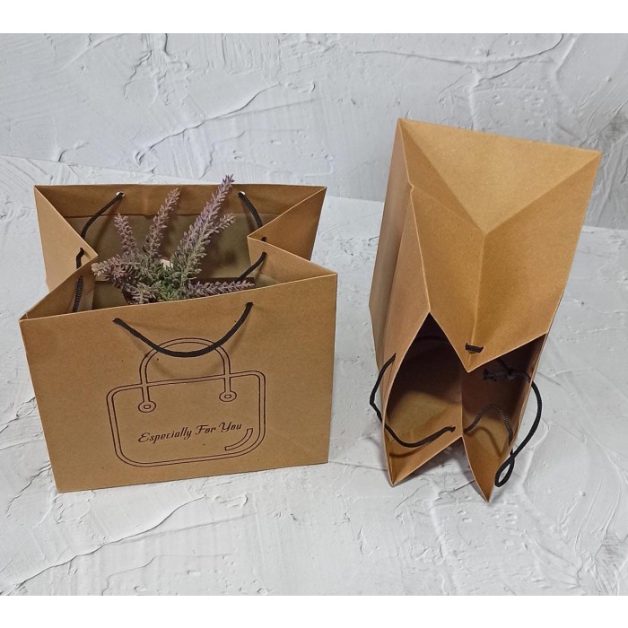 

Paper Bag Besar Kue Cake Hadiah Bingkisan Craft PaperBag Vintage Print