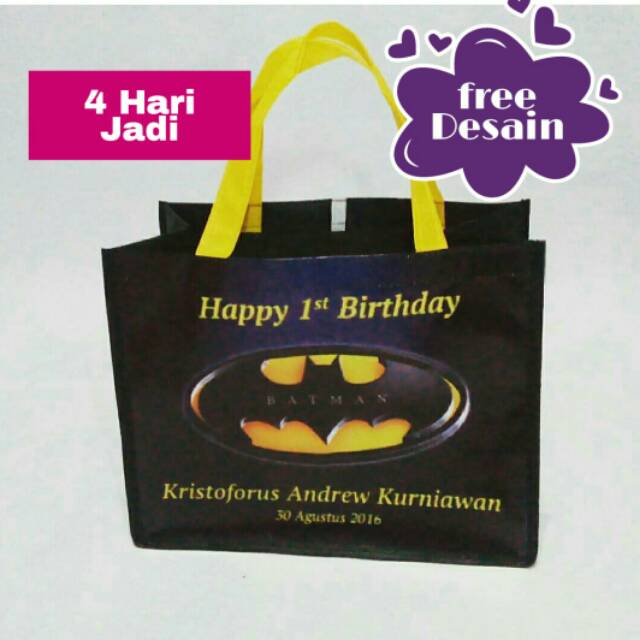 

tas ulang tahun/ tas souvenir ultah / goodie bag