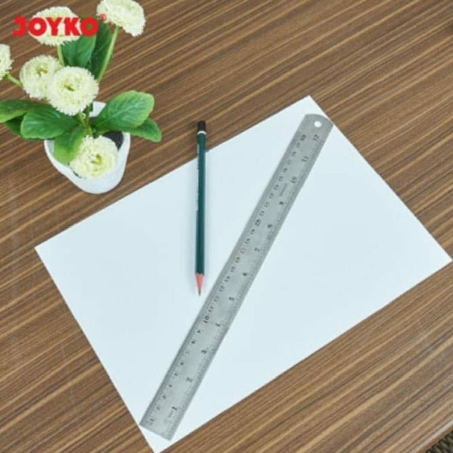 

Penggaris Besi 30 Cm Joyko / Stainless Steel Ruler 30 Cm Joyko