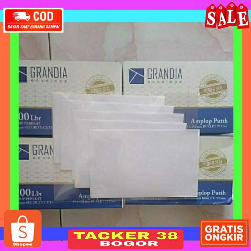 

GRANDIA AMPLOP PUTIH KECIL UK 95 X 152 BERPEREKAT HARGA PER 4 PCS