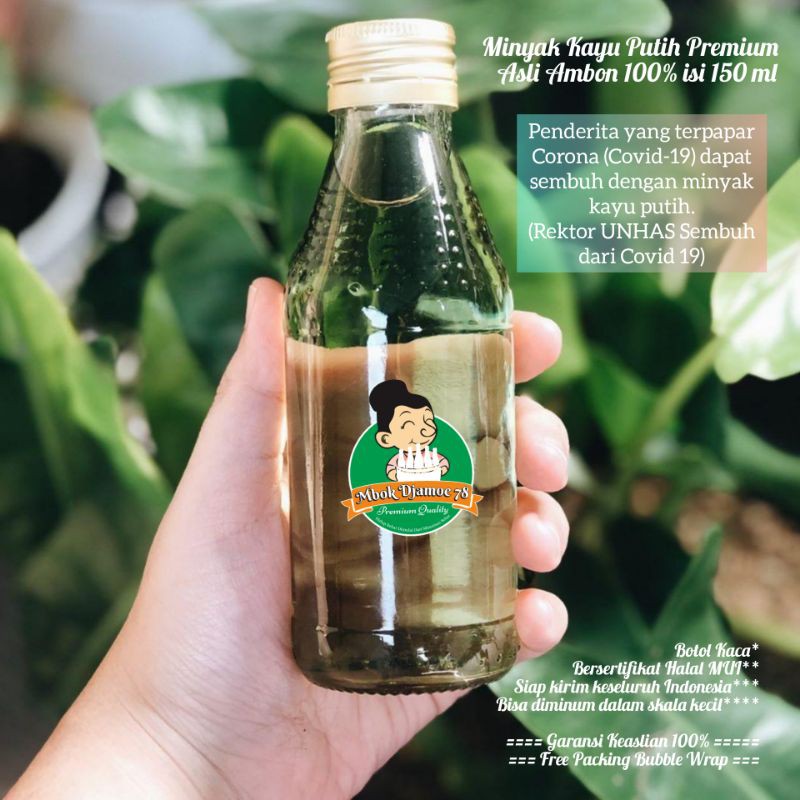 

[ Jumbo ] Minyak Kayu Putih Ambon Cap Mbok Djamoe 78 Murni 100% Kualitas Premium Halal Isi 650 ml