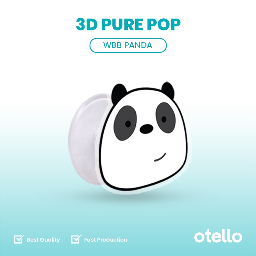 Otello Griptok We Bare Bears WBB Akrilik Phone Grip Pop Stand Socket Acrylic HP Karakter Lucu