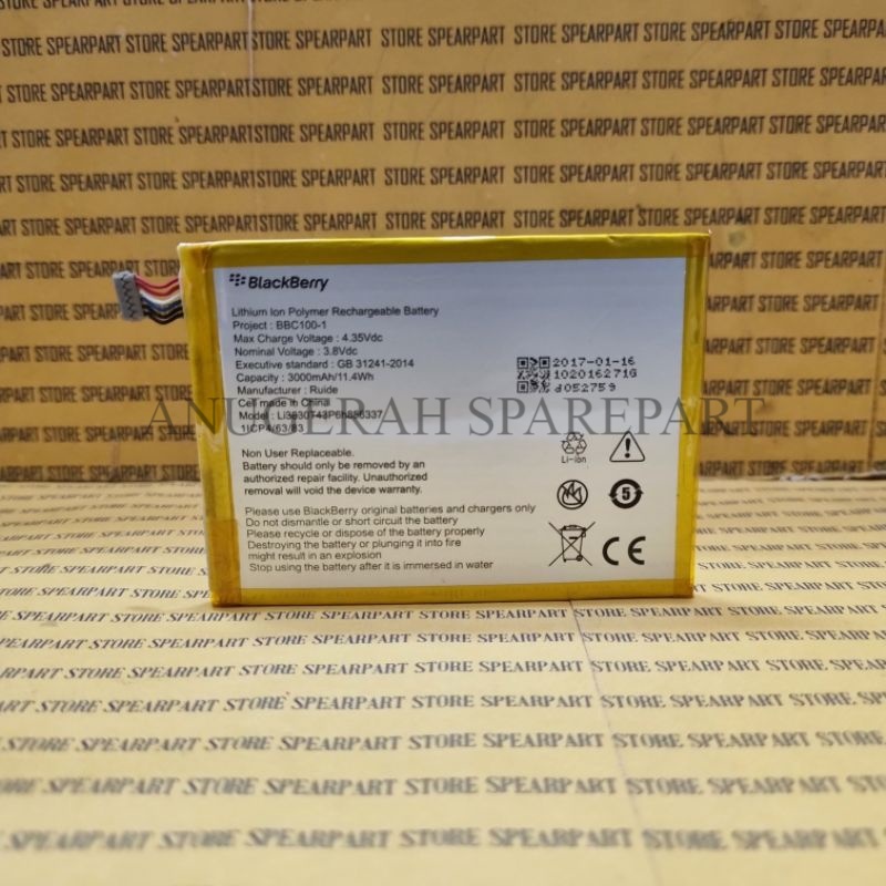 0BATRE BATERAI BATTERY BLACKBERRY AURORA BBC100-1 | BB AURORA ORIGINAL