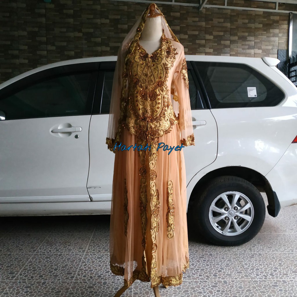 Kebaya Barbie Full Payet + Selendang / Kebaya Akad Pengantin / Kebaya Orang Tua