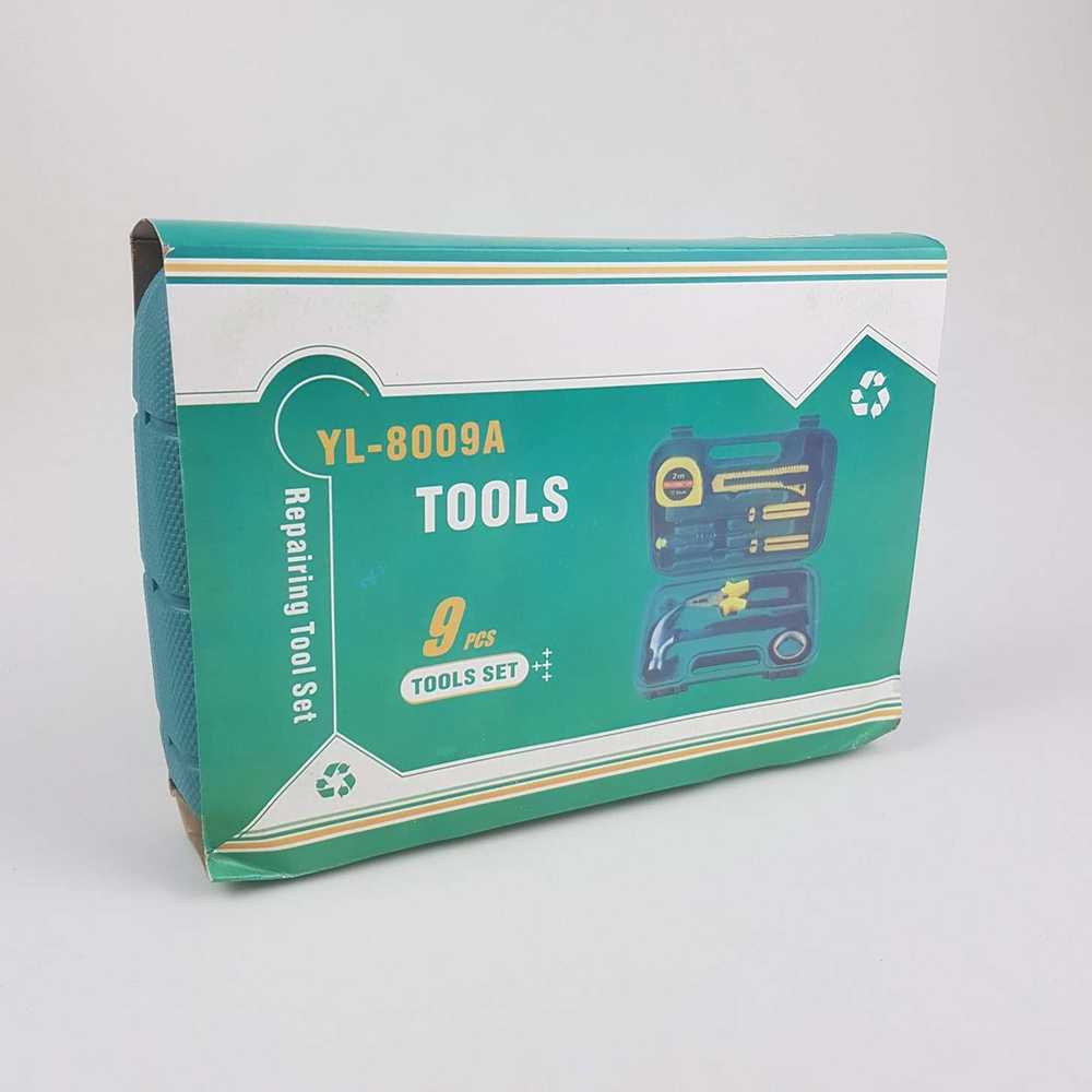 OnnFang Alat Set Perkakas Palu Tang Obeng Cutter Meteran 8in1 YL-8009A