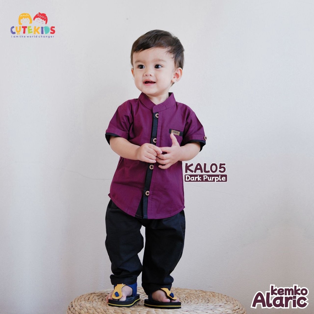 koko anak laki laki Alaric koko cutekids bayi 3bln - 6tahun-dark purple