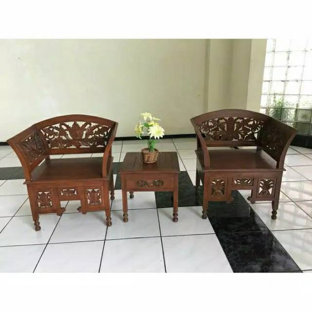 Set meja kursi teras kartini mebel meubel furniture asli jepara murah terbaru terkini minimalis