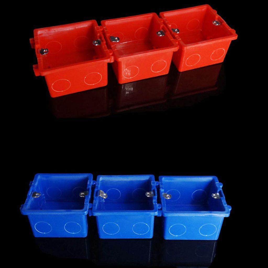 [Elegan] Kotak Simpang Saklar 4pcs Aman Bahan PVC Flame Retardant Flush Mount Thicken Junction Box