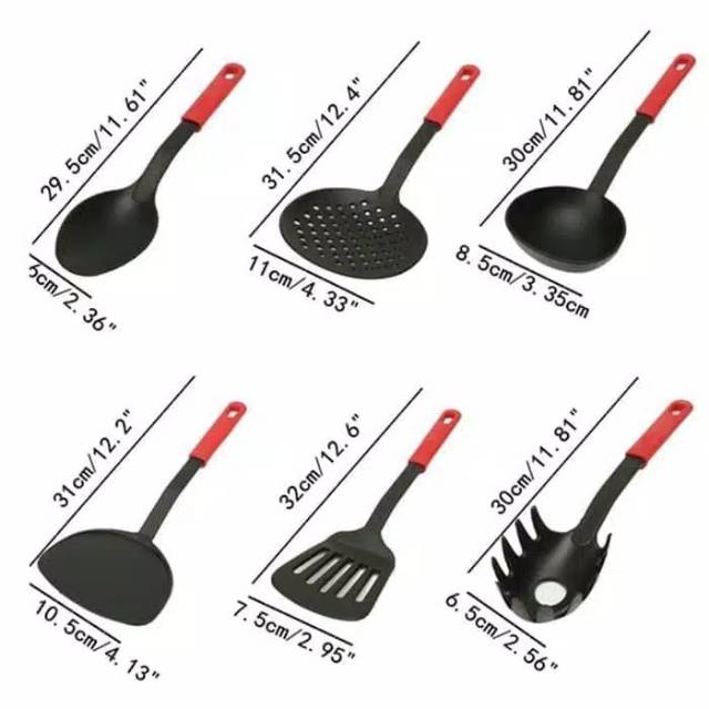 SPATULA NYLON + DUS CANTIK /SPATULA NYLON SET / SPATULA NYLON WARNA / ALAT SET MASAK