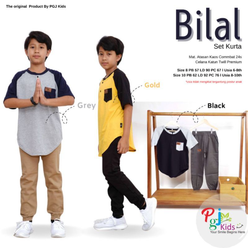 Bilal Set Kurta anak laki-laki