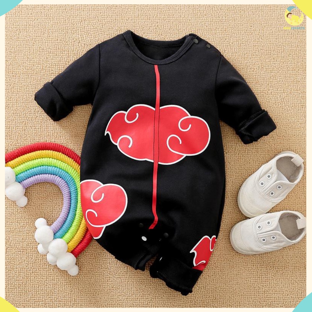 [COD jumper bayi motif AKATSUKI NARUTO / jumper lengan panjang anak laki-laki 0-2 tahun BA-252/Babylovanta