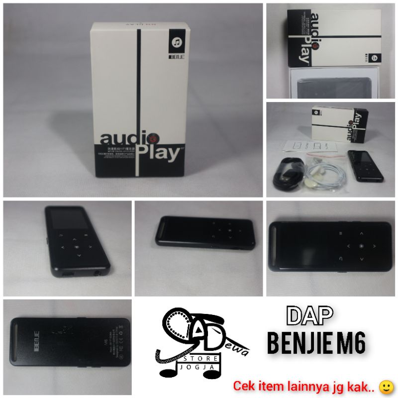 DAP Benjie M6 MP3 Flac Wav Player Portable Pemutar Musik Hires M 6