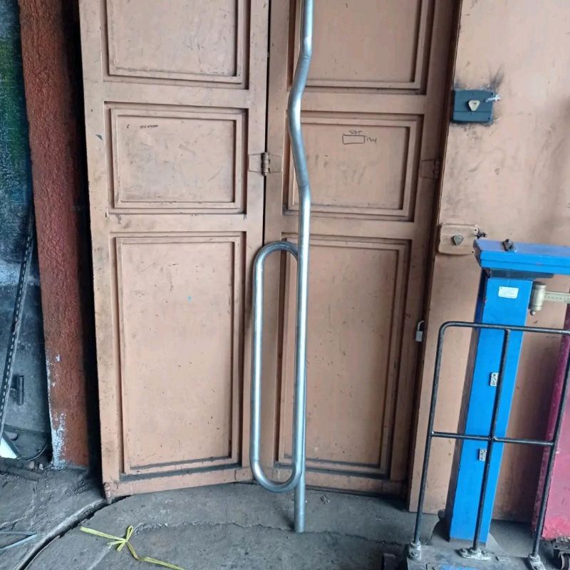 Pipa knalpot 1 liltan 90 cm plus sambungan bahan galvanis