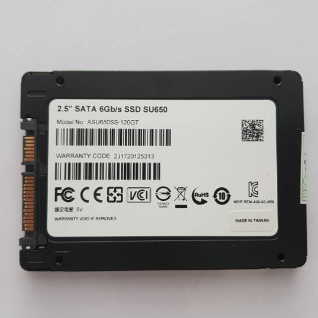 HARDDISK SSD 120GB SSD ADATA 120GB SU650 SATA3 RESMI ORIGINAL