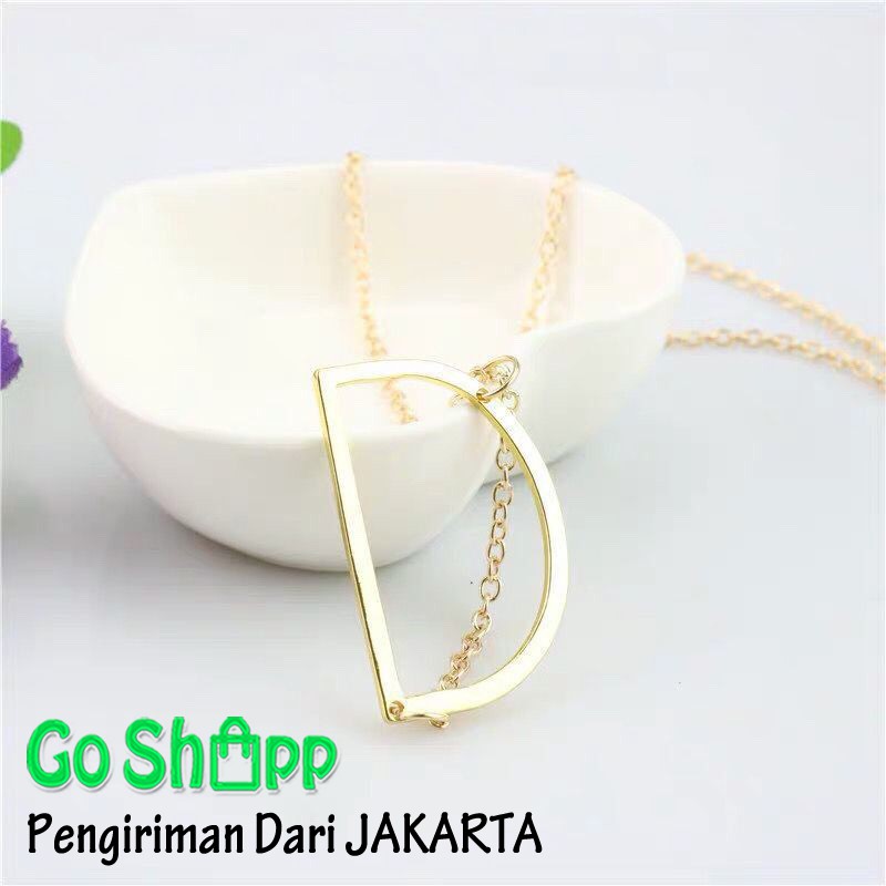 Kalung Alphabet V dan Z Titanium Anti Karat - Kalung Gold Alphabet - Kalung Fashion Import [K02]