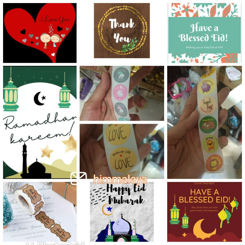 

stiker hampers lebaran Thanksgiving/biji