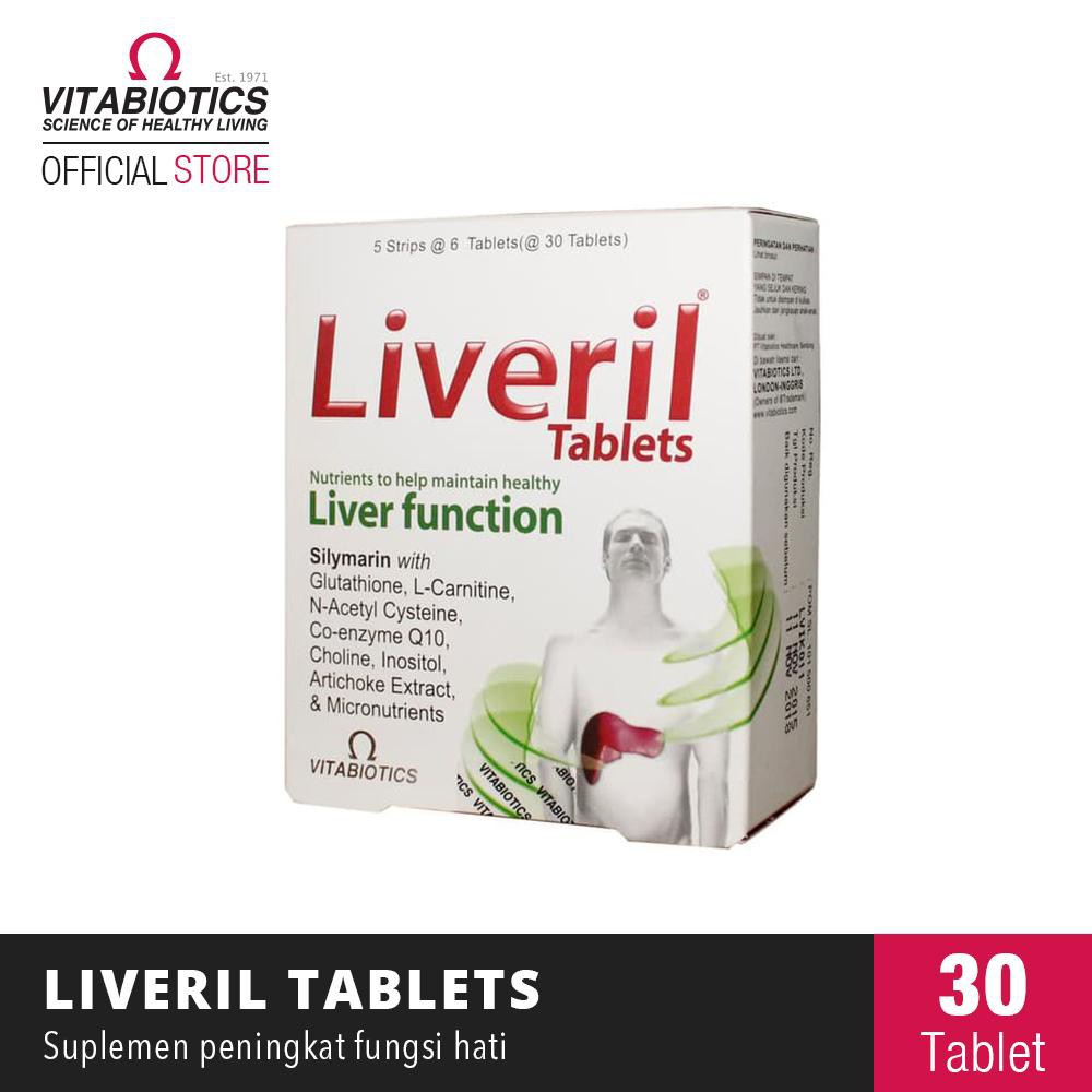 Vitabiotics Liveril Suplemen Detoks Dan Kesehatan Liver Isi 30 Tablet Shopee Indonesia