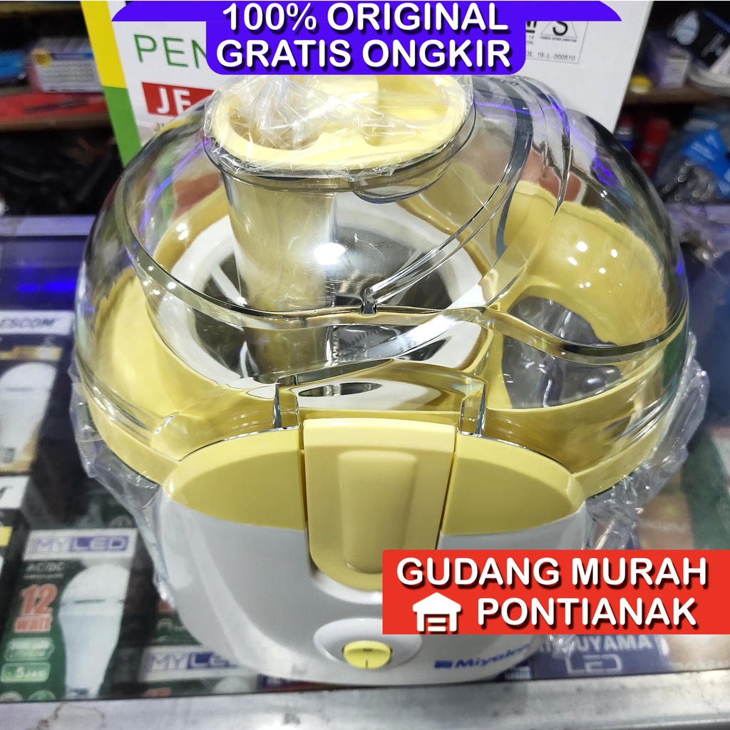 Miyako Juicer JE-607 pelumat penghalus buah dengan ampas terpisah