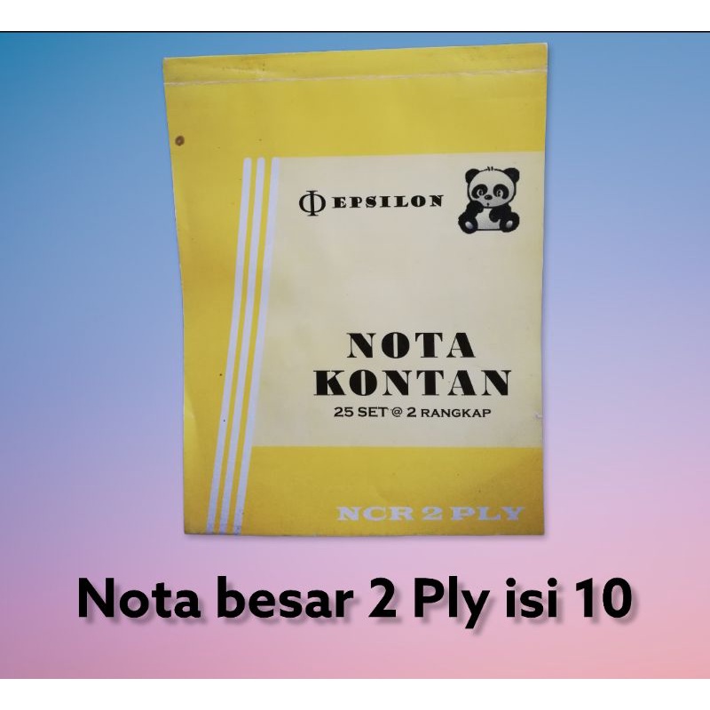 

Epsilon NOTA KONTAN besar 2 Ply