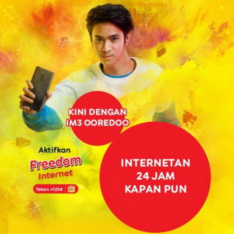 IM3 Ooredoo - Freedom Internet INDOSAT 25GB, 18GB, 10GB, 4GB - 30Hari