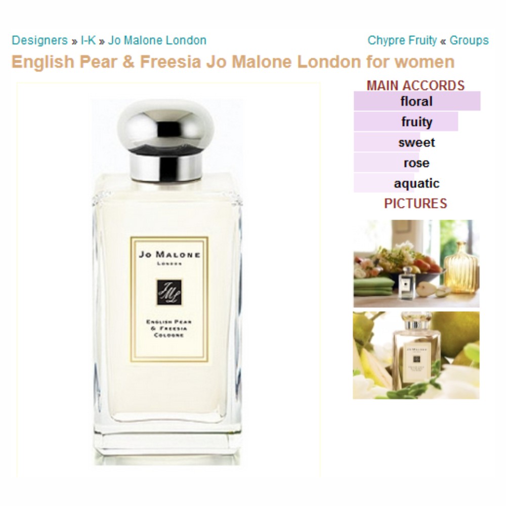 Misli Parfum JO MALONE ENGLISH PEAR &amp; FREESIA inspired PREMIUM