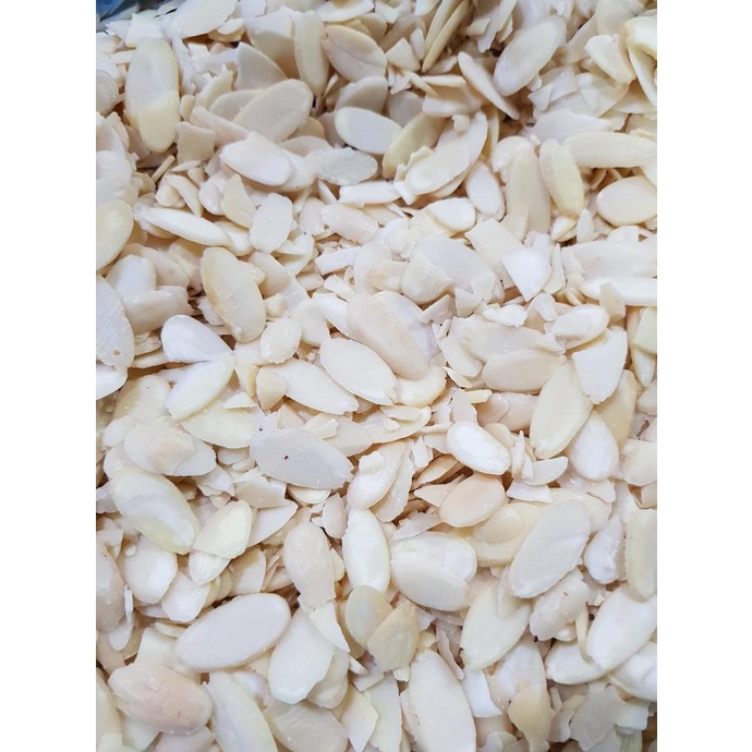 

Natural Almond slice / sliced BLUE DIAMOND 100 gram ( tipis , mentah )