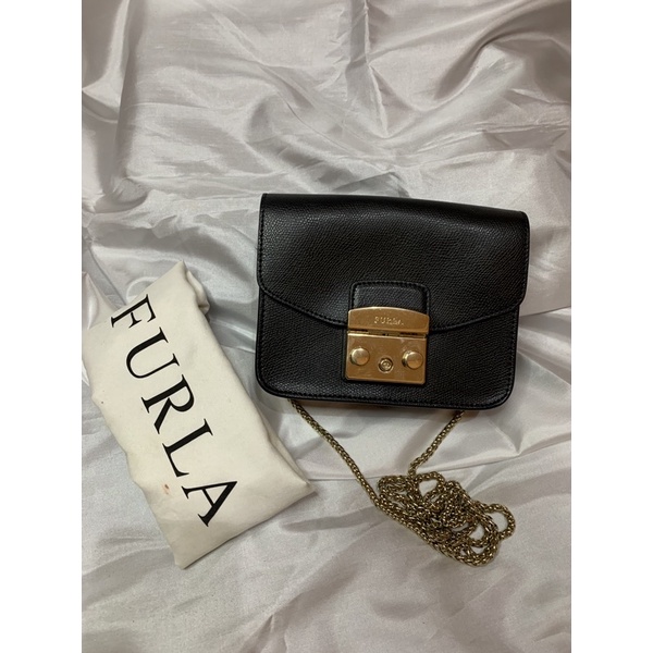 furla mini metropolis black