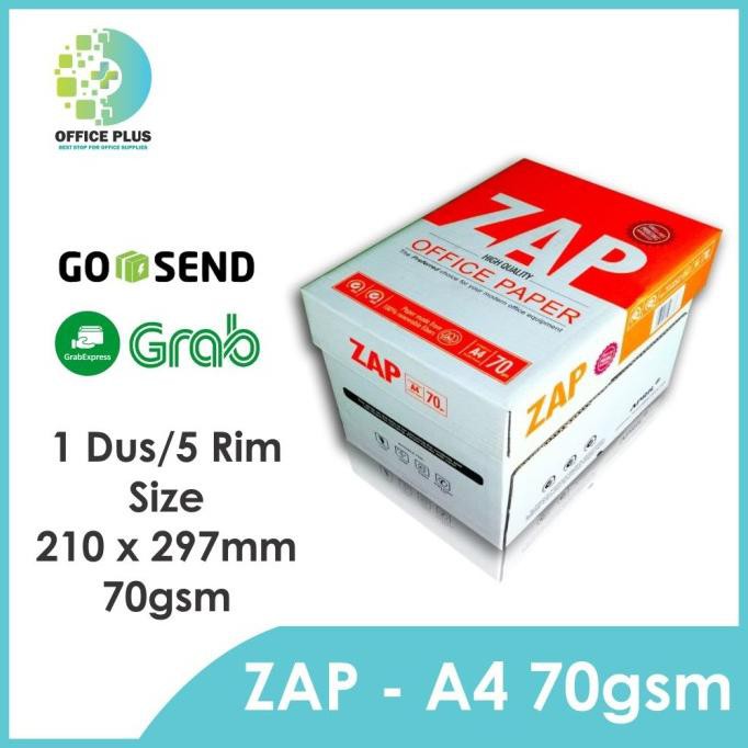 

Kertas hvs A4 70gr ZAP fotokopi fotocopy print photocopy paper KERTAS HVS