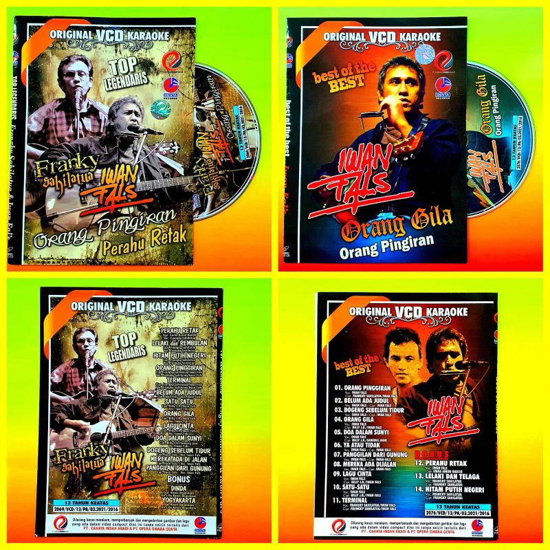 VARIASI KASET ORIGINAL VIDEO MUSIK LAGU KENAGAN NOSTALGIA IWAN FALS BISA KARAOKE VOCAL ON OF AKTIF