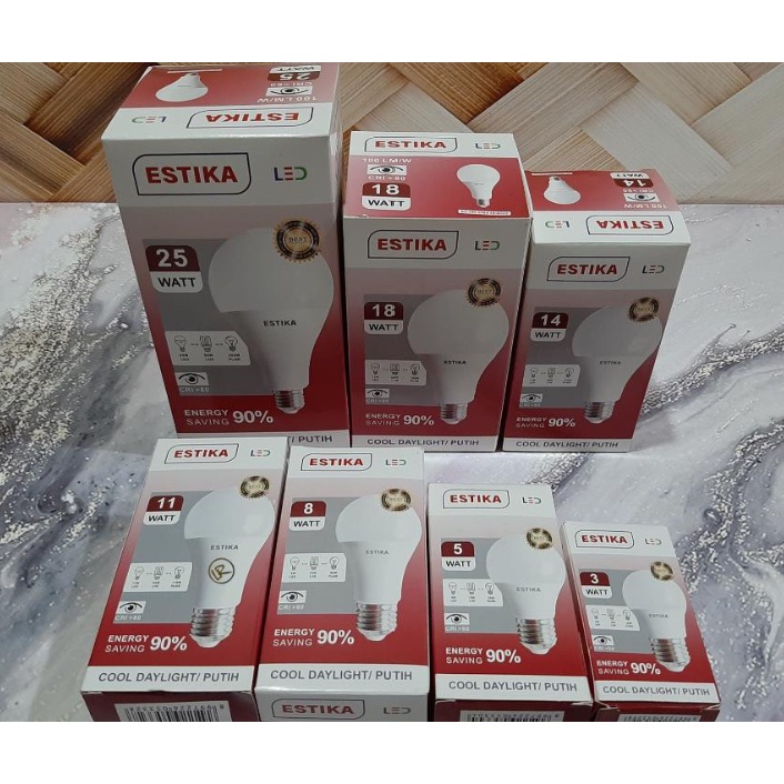 [MH] Lampu Led Estika 5w 10w 15w Bohlam