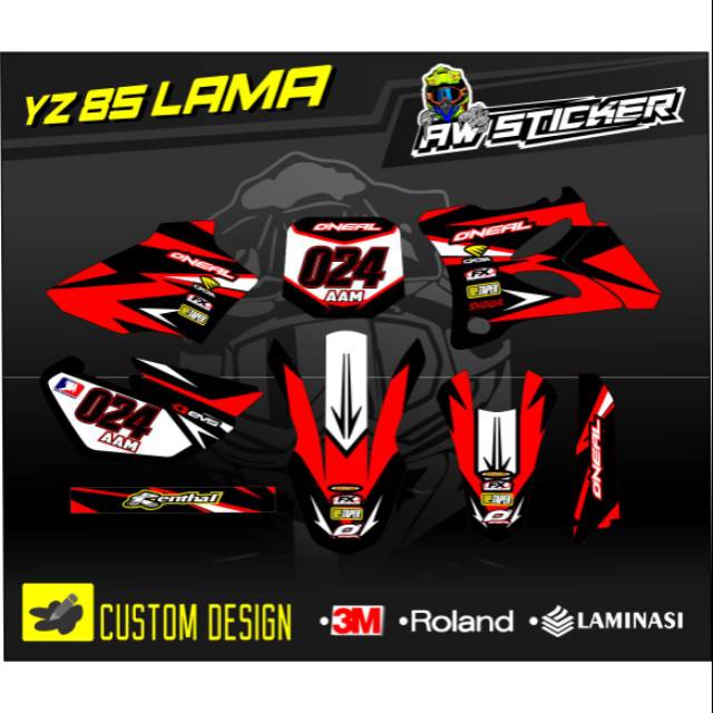 DECAL STIKER YZ 85 LAMA - YZ 85 NEW FULL BODY DESAIN CUSTOM