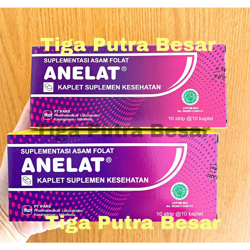 ANELAT ASAM FOLAT 1 MG / SUPLEMEN KESEHATAN 1 STRIP 10 KAPLET