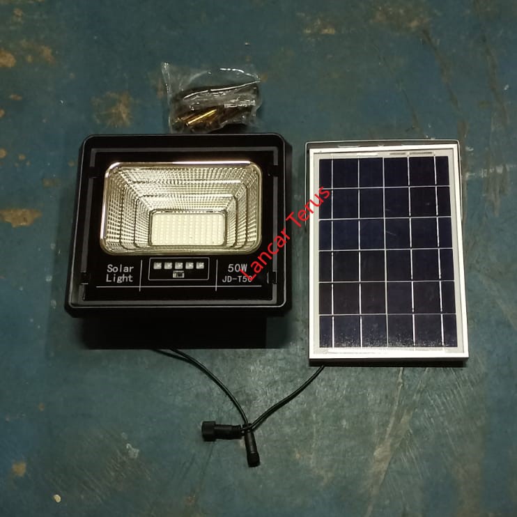 LAMPU SOROT LED TENAGA SURYA 50 watt SOLAR CELL PANEL 50Watt