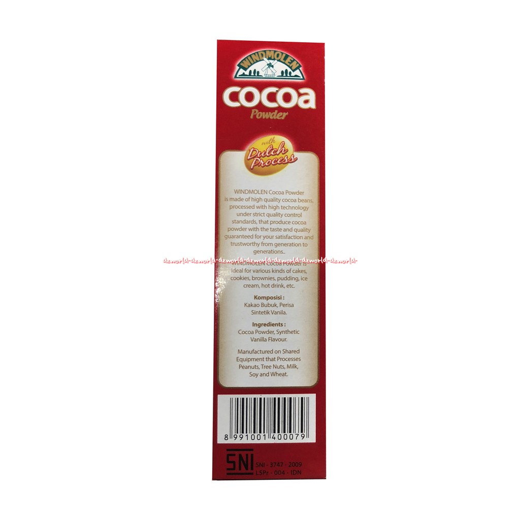 Windmolen Cocoa Powder 180gr Kakao Bubuk 180gr Tepung Kakao Bubuk Coklat