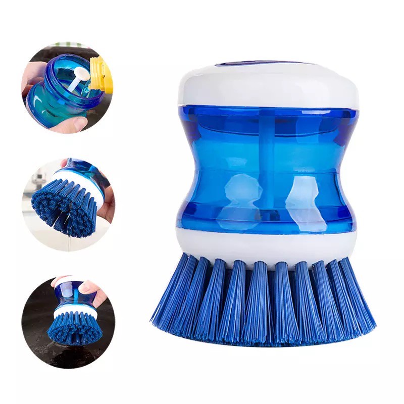 Nokida Sikat Cuci Piring Dispenser Otomatis / Brush Inovatif Modern Alat Cuci Serbaguna Multifungsi