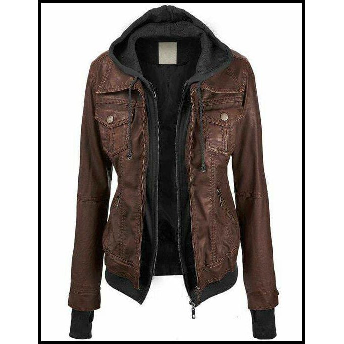 DISKON - JAKET KULIT SINTETIS WANITA ASLI GARUT / LUXURY JF - 01 --- JAKET WANITA  LUCU