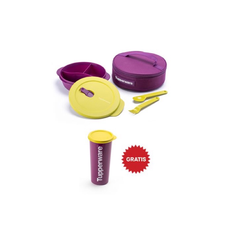 CWL LUNCH SET-PURPLE W/ GIFT