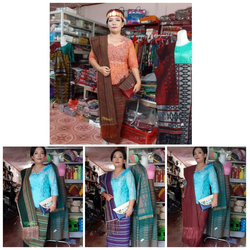 SONGKET BATAK MOTIF ULOS MANGIRING SARUNG SELENDANG KAIN LILIT TENUN MURAH BAWAHAN KEBAYA UNGU HIJAU