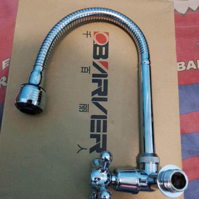 Kran Air Cuci Piring Leher Angsa Tembok Fleksibel Sk00375g