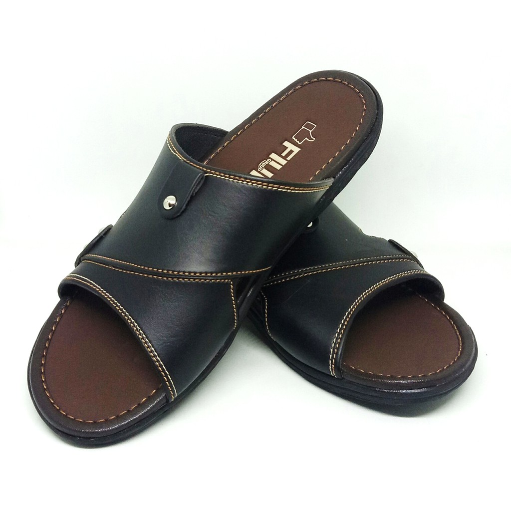 FIURI - Sandal Single Slip On - Sandal Pria - Sandal Casual - Sandal Pria Kulit - Sandal Pria Dewasa