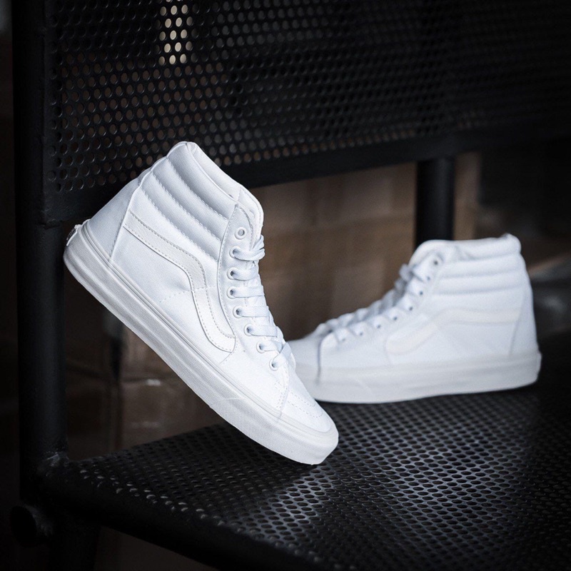 V4NS SK8-HI TRUE WHITE CLASSIC ORIGINAL 100%