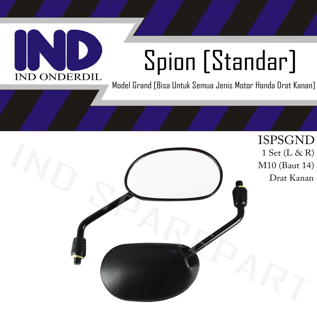 Spion-Kaca Kiri-Kanan Standar-Standart Set Legenda/Karisma-Kharisma