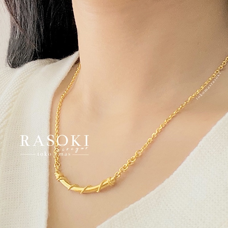 Kalung Emas 24 Bambu Ulir 10 20gr Emas London 99 9 Toko Mas Rasoki Siregar Shopee Indonesia