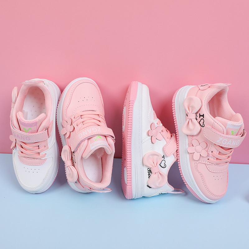 Sepatu Anak Perempuan Import PINKY LOVE Ribbon  / Sneakers Anak Perempuan Terbaru Pita